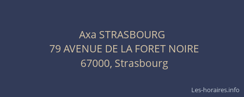 Axa STRASBOURG