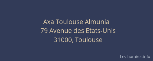 Axa Toulouse Almunia