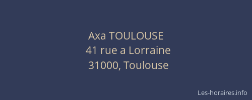 Axa TOULOUSE