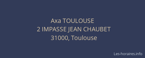 Axa TOULOUSE