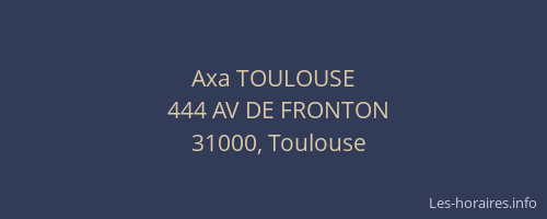 Axa TOULOUSE