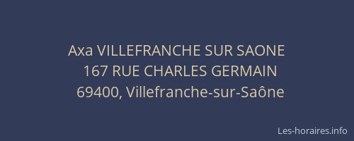 Axa VILLEFRANCHE SUR SAONE