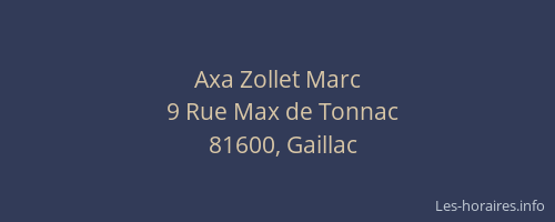 Axa Zollet Marc