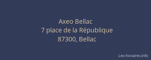 Axeo Bellac