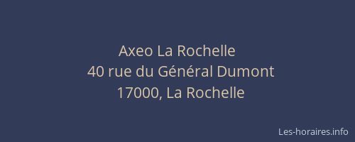 Axeo La Rochelle