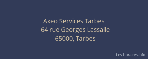 Axeo Services Tarbes