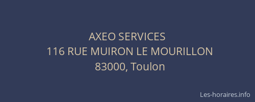 AXEO SERVICES