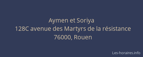 Aymen et Soriya