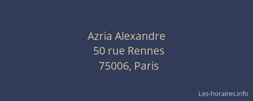 Azria Alexandre