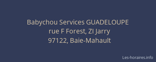 Babychou Services GUADELOUPE