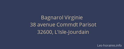Bagnarol Virginie