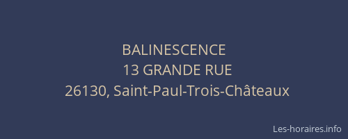 BALINESCENCE