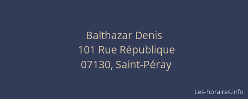 Balthazar Denis