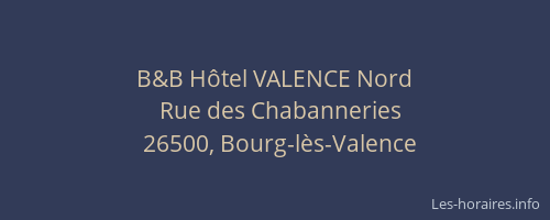B&B Hôtel VALENCE Nord