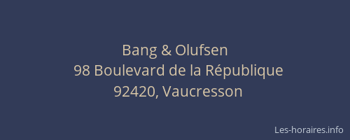 Bang & Olufsen