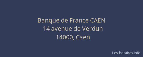 Banque de France CAEN