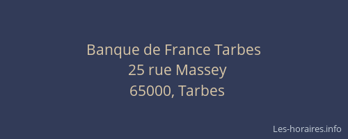 Banque de France Tarbes