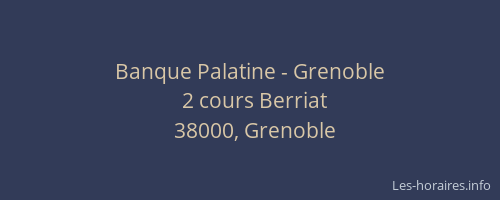 Banque Palatine - Grenoble