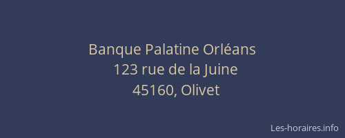 Banque Palatine Orléans