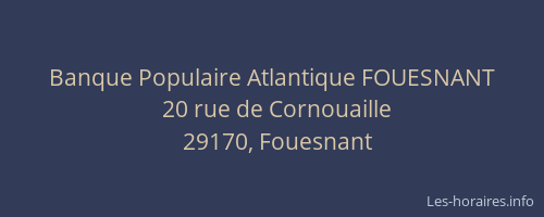 Banque Populaire Atlantique FOUESNANT