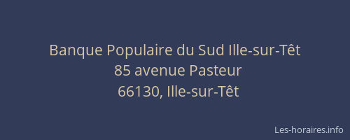 Banque Populaire du Sud Ille-sur-Têt