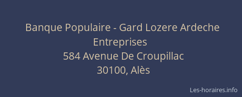 Banque Populaire - Gard Lozere Ardeche Entreprises