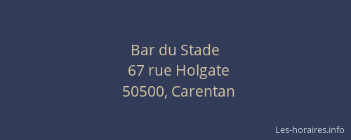 Bar du Stade