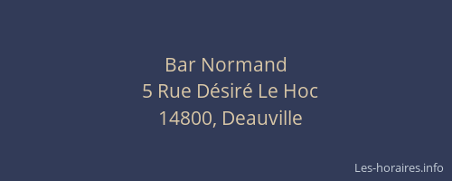 Bar Normand