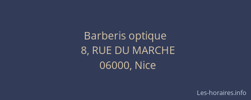 Barberis optique