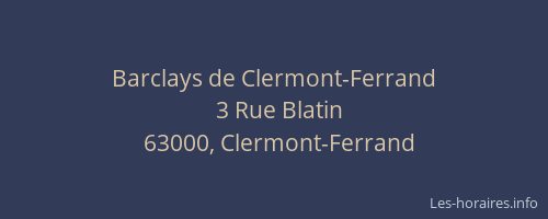 Barclays de Clermont-Ferrand