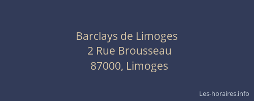 Barclays de Limoges