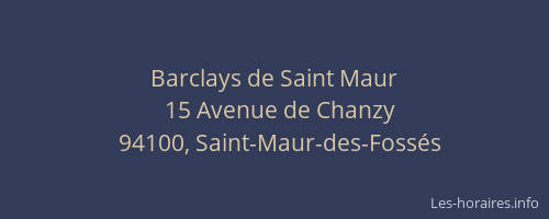 Barclays de Saint Maur