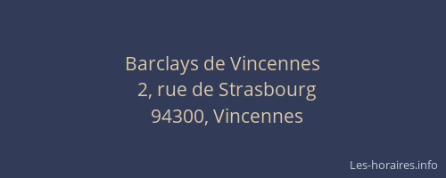 Barclays de Vincennes