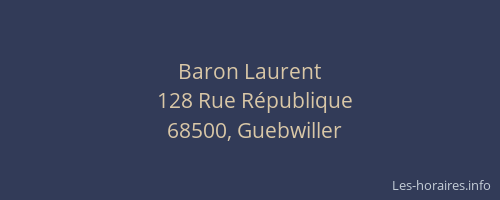 Baron Laurent