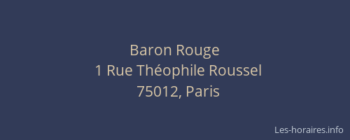 Baron Rouge