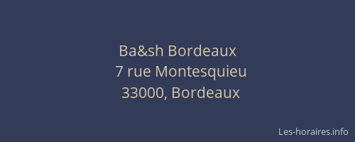 Ba&sh Bordeaux