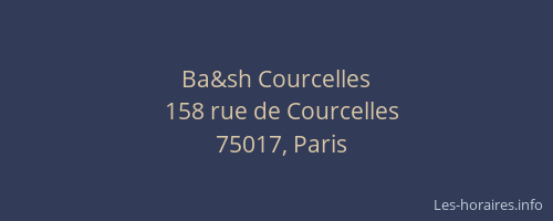 Ba&sh Courcelles