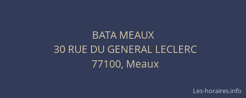 BATA MEAUX