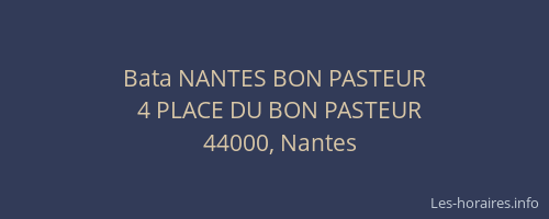 Bata NANTES BON PASTEUR