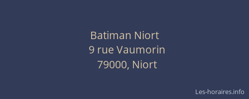 Batiman Niort