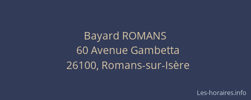 Bayard ROMANS