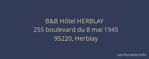 B&B Hôtel HERBLAY