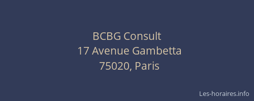 BCBG Consult