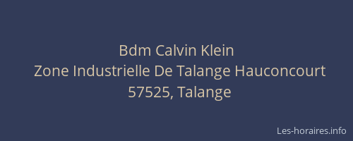 Bdm Calvin Klein