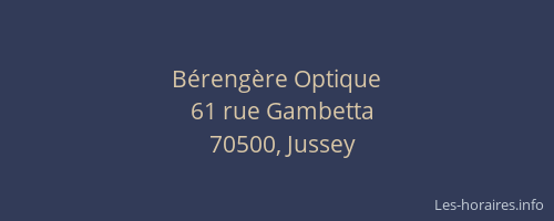 Bérengère Optique