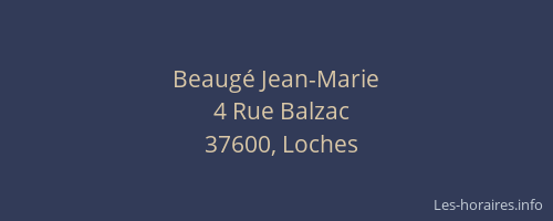 Beaugé Jean-Marie