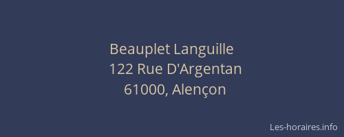 Beauplet Languille