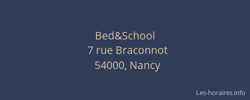 Bed&School