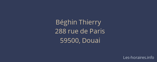 Béghin Thierry