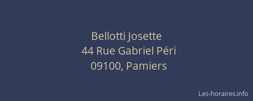 Bellotti Josette